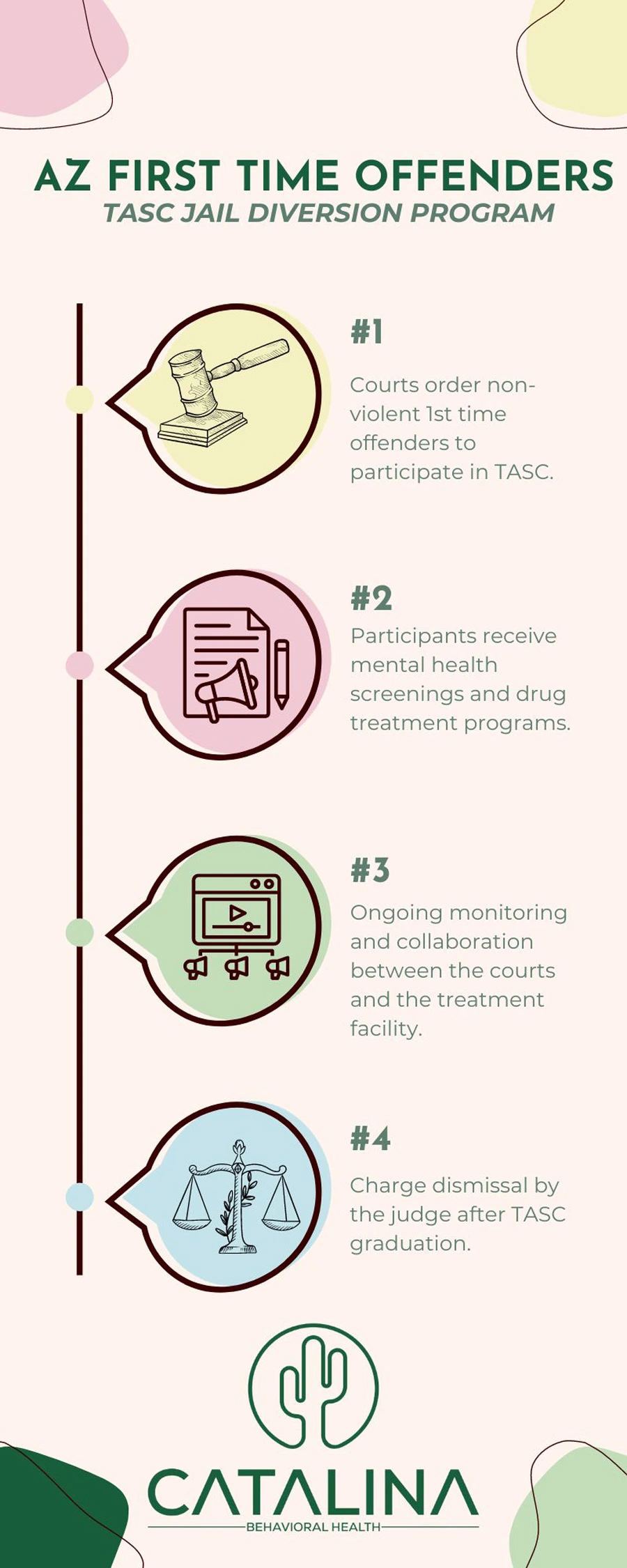 Arizona First Time Offenders TASC Jail Diversion Program Infographic