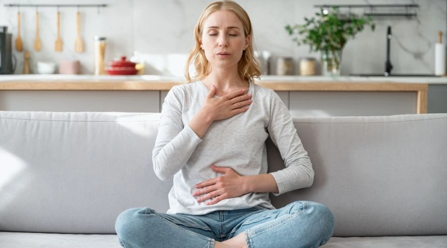 Deep breath to Calm the Central Nervous System 