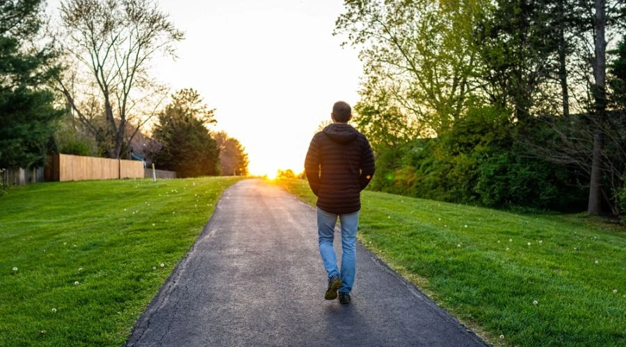 Going for a walk for light Exercise