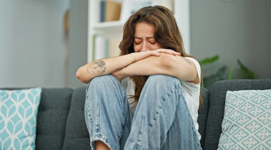 Woman Suffering Post-Traumatic Stress Disorder