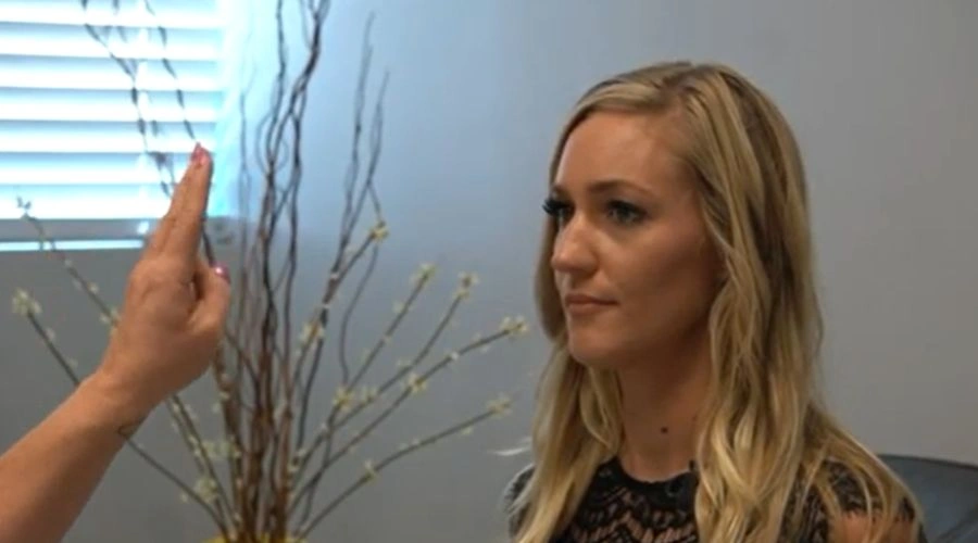 Therapist guiding client through EMDR therapy session